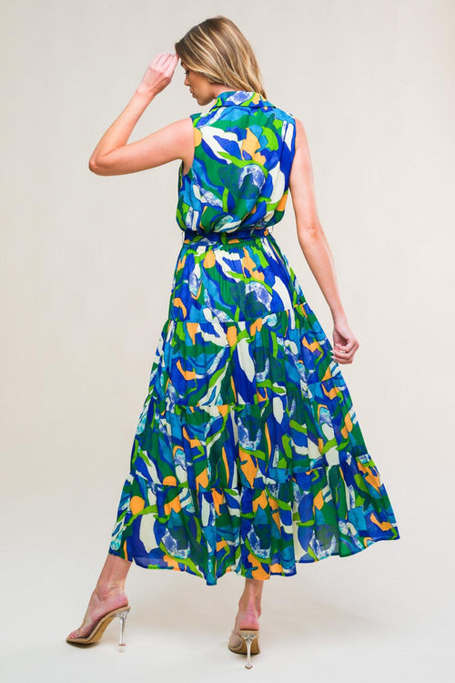Flying Tomato BLUE GREEN DRESSES