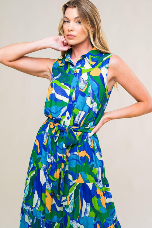 Flying Tomato BLUE GREEN DRESSES