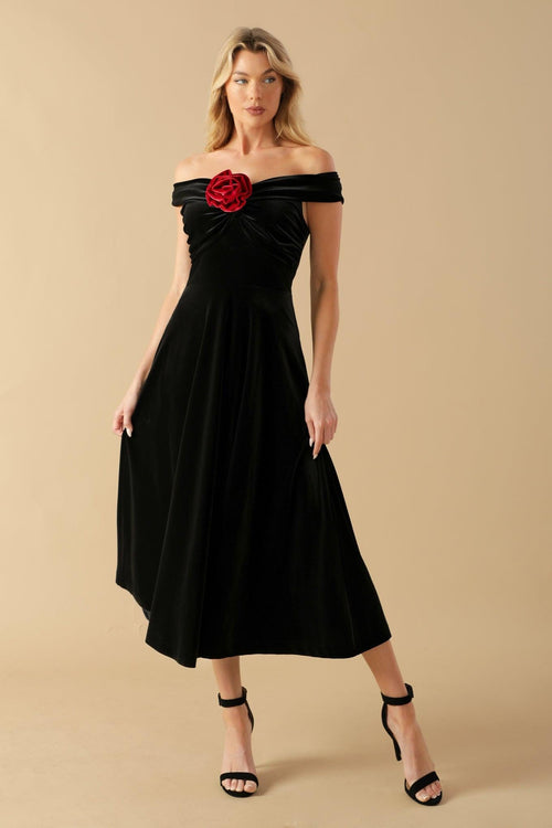 Flying Tomato BLACK/RED DRESSES