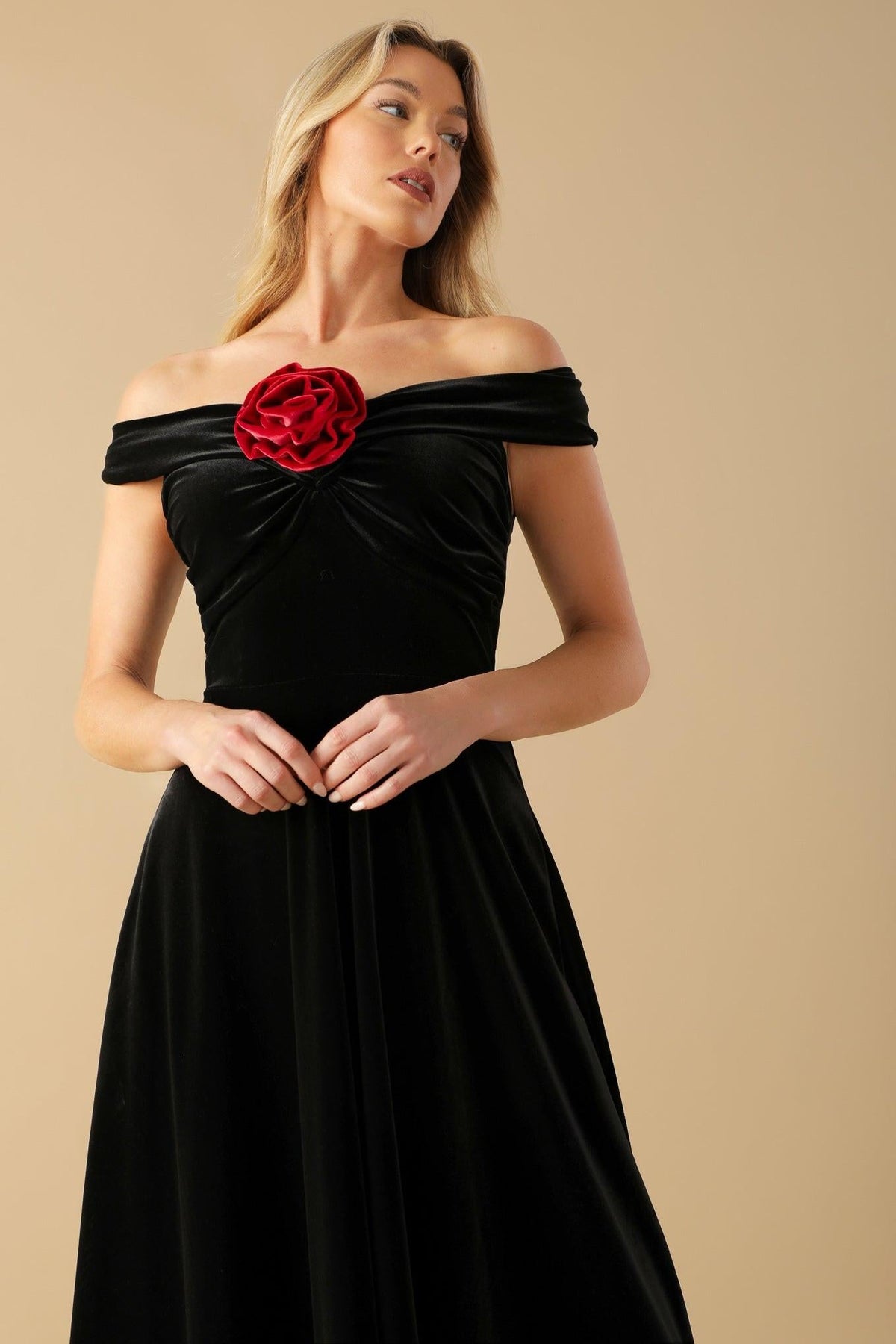 Flying Tomato BLACK/RED DRESSES