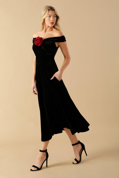Flying Tomato BLACK/RED DRESSES