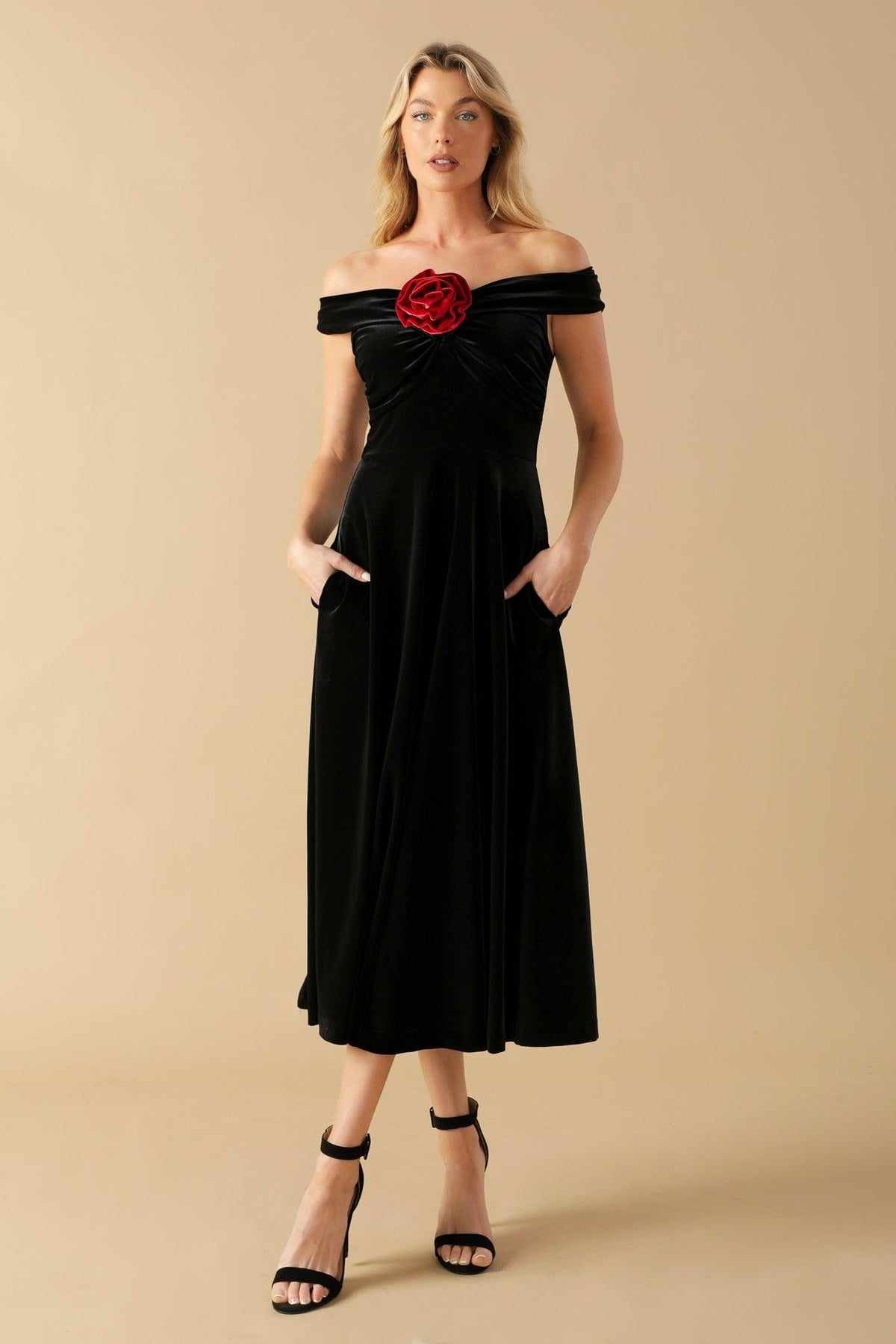 Flying Tomato BLACK/RED DRESSES