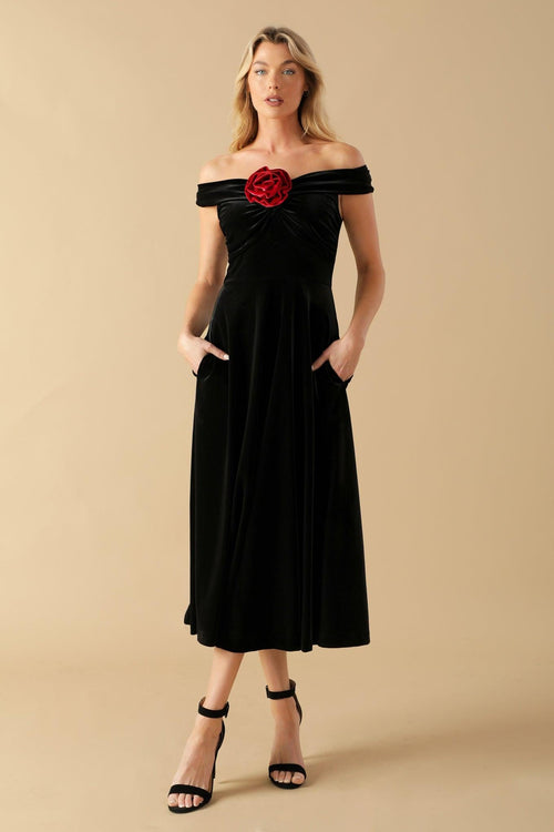 Flying Tomato BLACK/RED DRESSES