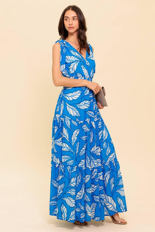 Flying Tomato BLUE/IVORY DRESSES