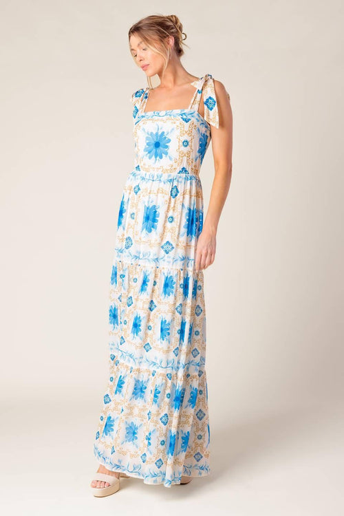 Flying Tomato IVORY BLUE DRESSES