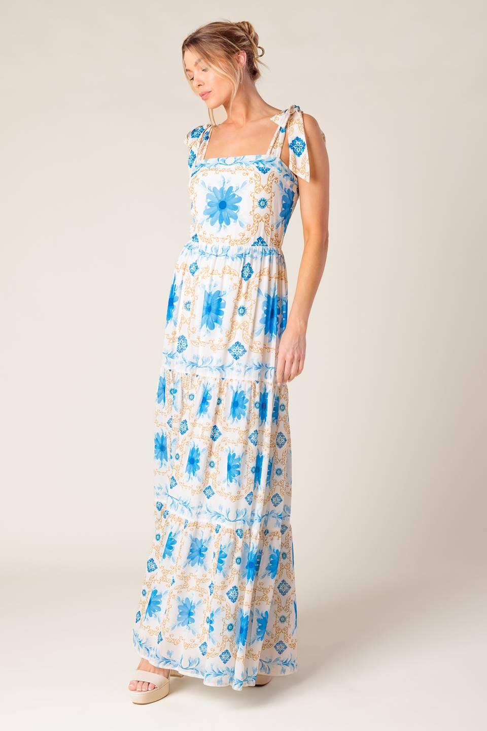 Flying Tomato IVORY BLUE DRESSES