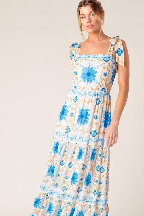 Flying Tomato IVORY BLUE DRESSES