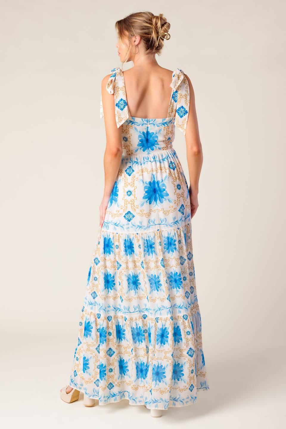 Flying Tomato IVORY BLUE DRESSES