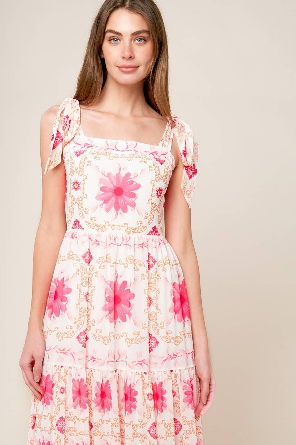 Flying Tomato IVORY PINK DRESSES