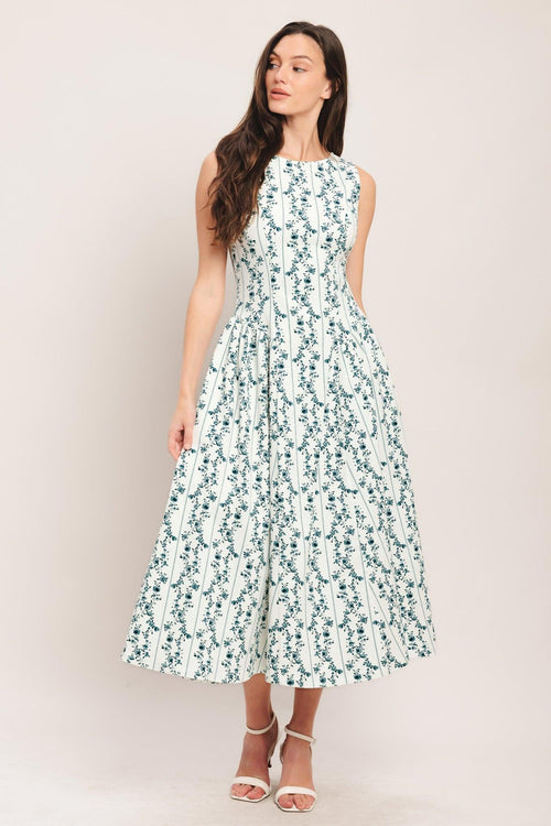 Flying Tomato WHITE/BLUE DRESSES