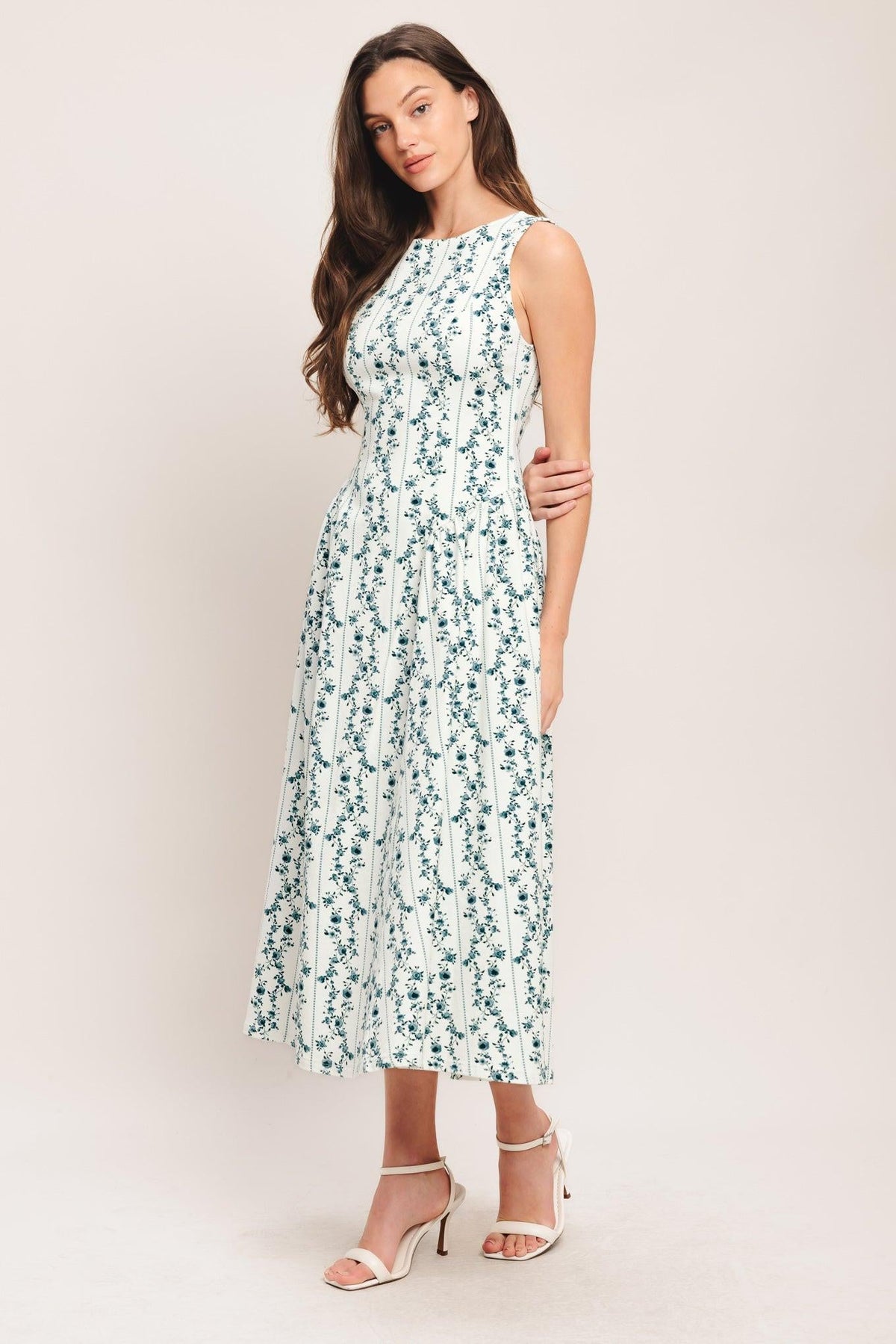 Flying Tomato WHITE/BLUE DRESSES