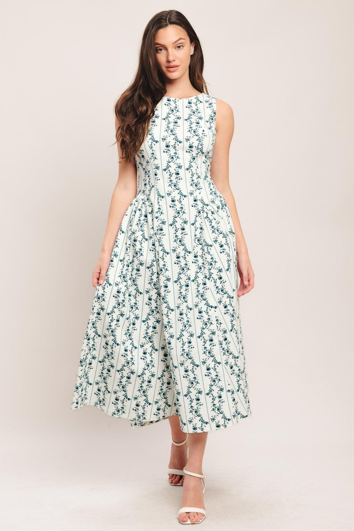 Flying Tomato WHITE/BLUE DRESSES