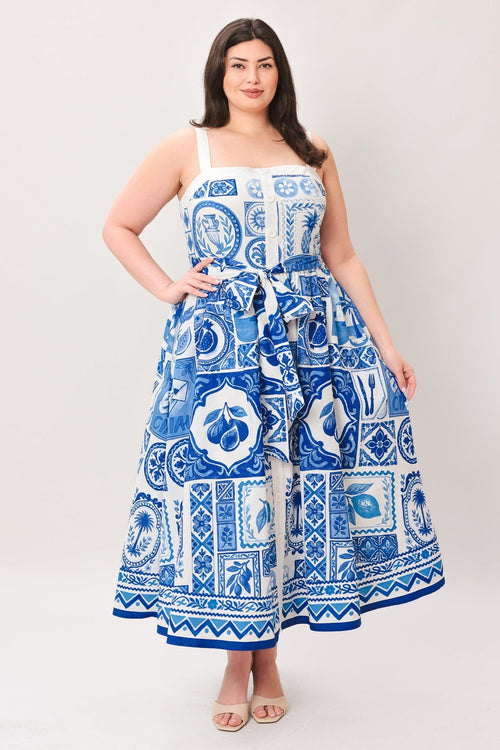 Flying Tomato IVORY BLUE DRESSES