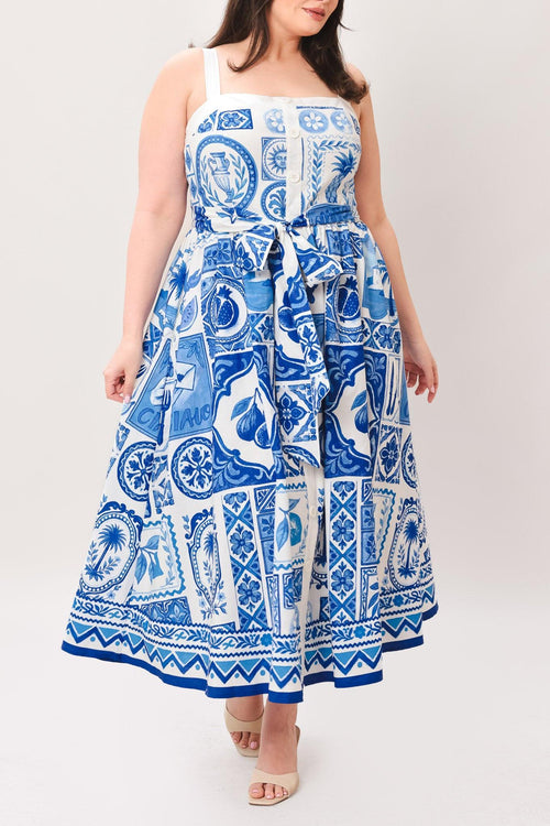 Flying Tomato IVORY BLUE DRESSES