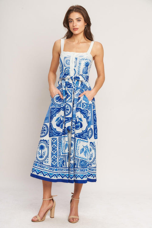 Flying Tomato IVORY BLUE DRESSES