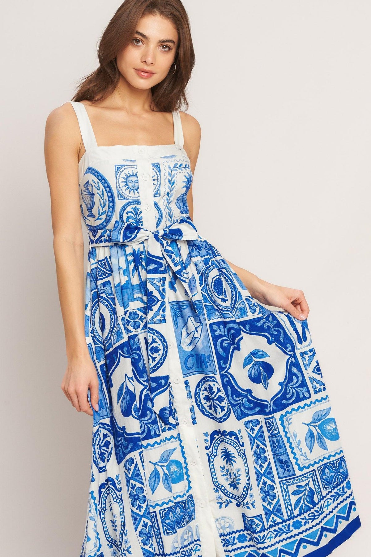 Flying Tomato IVORY BLUE DRESSES