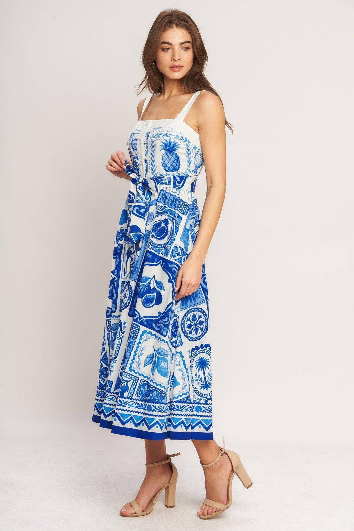 Flying Tomato IVORY BLUE DRESSES