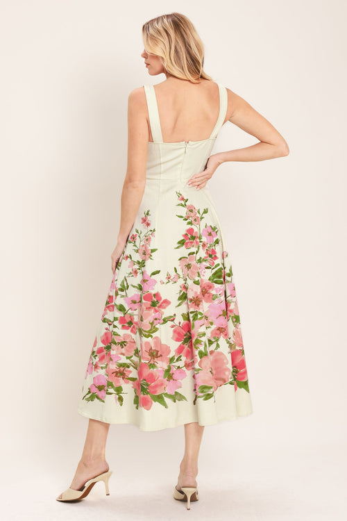 Flying Tomato WHITE + PINK FLORAL DRESSES