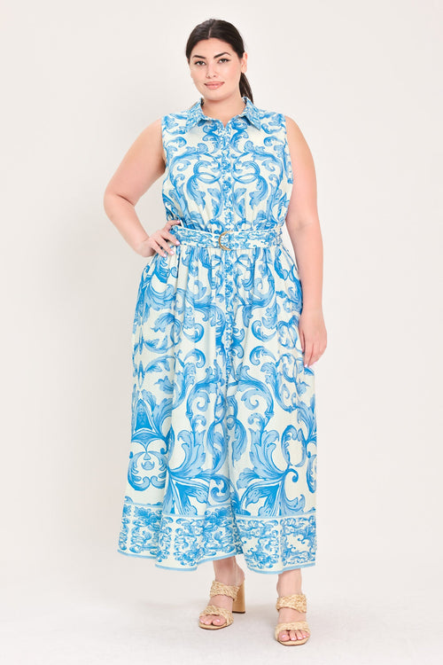 Flying Tomato OFF WHITE BLUE DRESSES