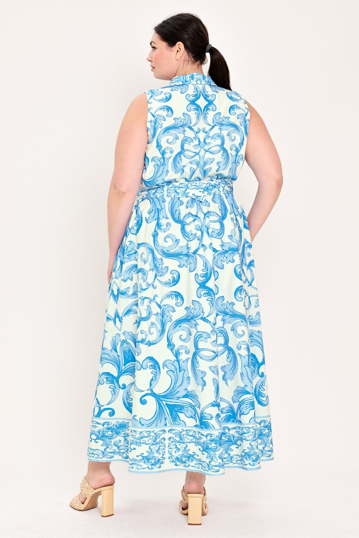 Flying Tomato OFF WHITE BLUE DRESSES