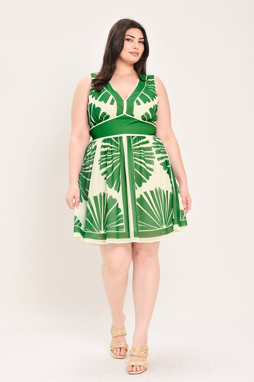 Flying Tomato IVORY GREEN DRESSES