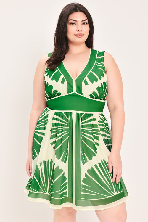 Flying Tomato IVORY GREEN DRESSES