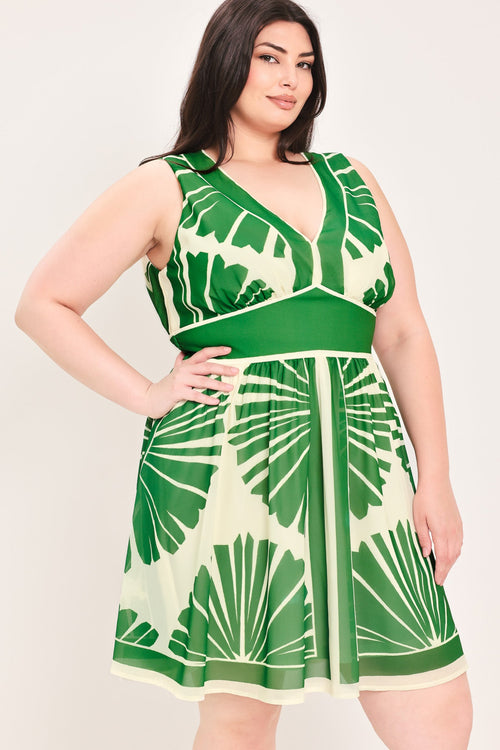 Flying Tomato IVORY GREEN DRESSES