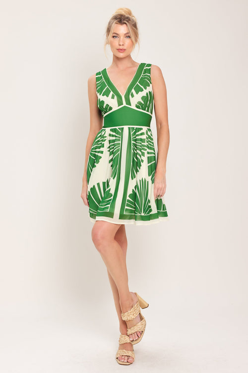 Flying Tomato IVORY GREEN DRESSES