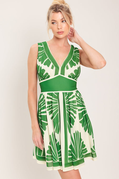 Flying Tomato IVORY GREEN DRESSES