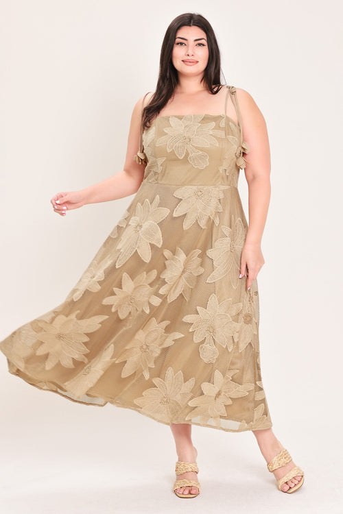 Flying Tomato TAN DRESSES