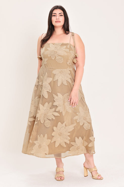 Flying Tomato TAN DRESSES