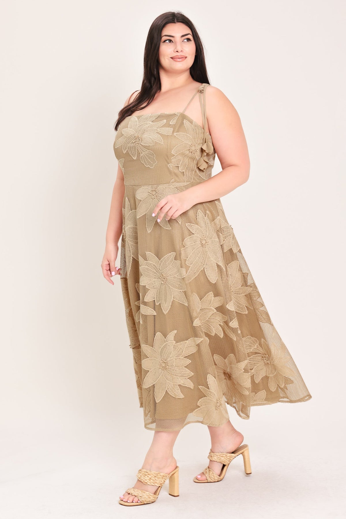 Flying Tomato TAN DRESSES