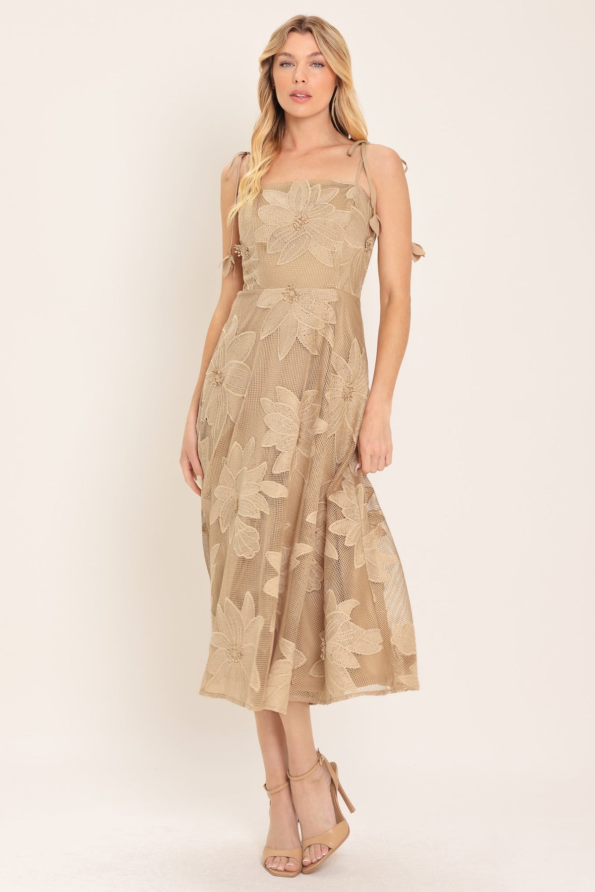Flying Tomato TAN DRESSES