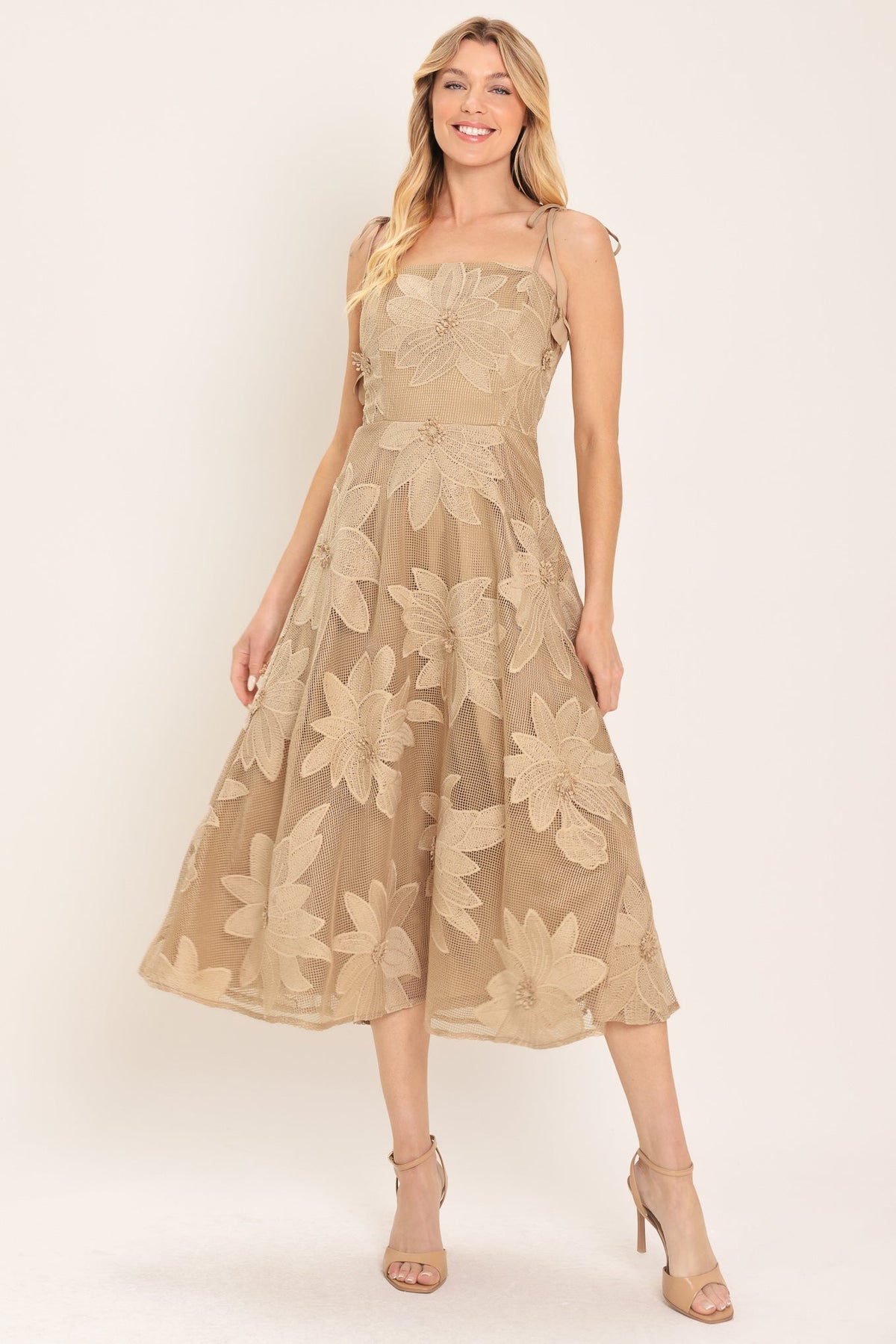 Flying Tomato TAN DRESSES