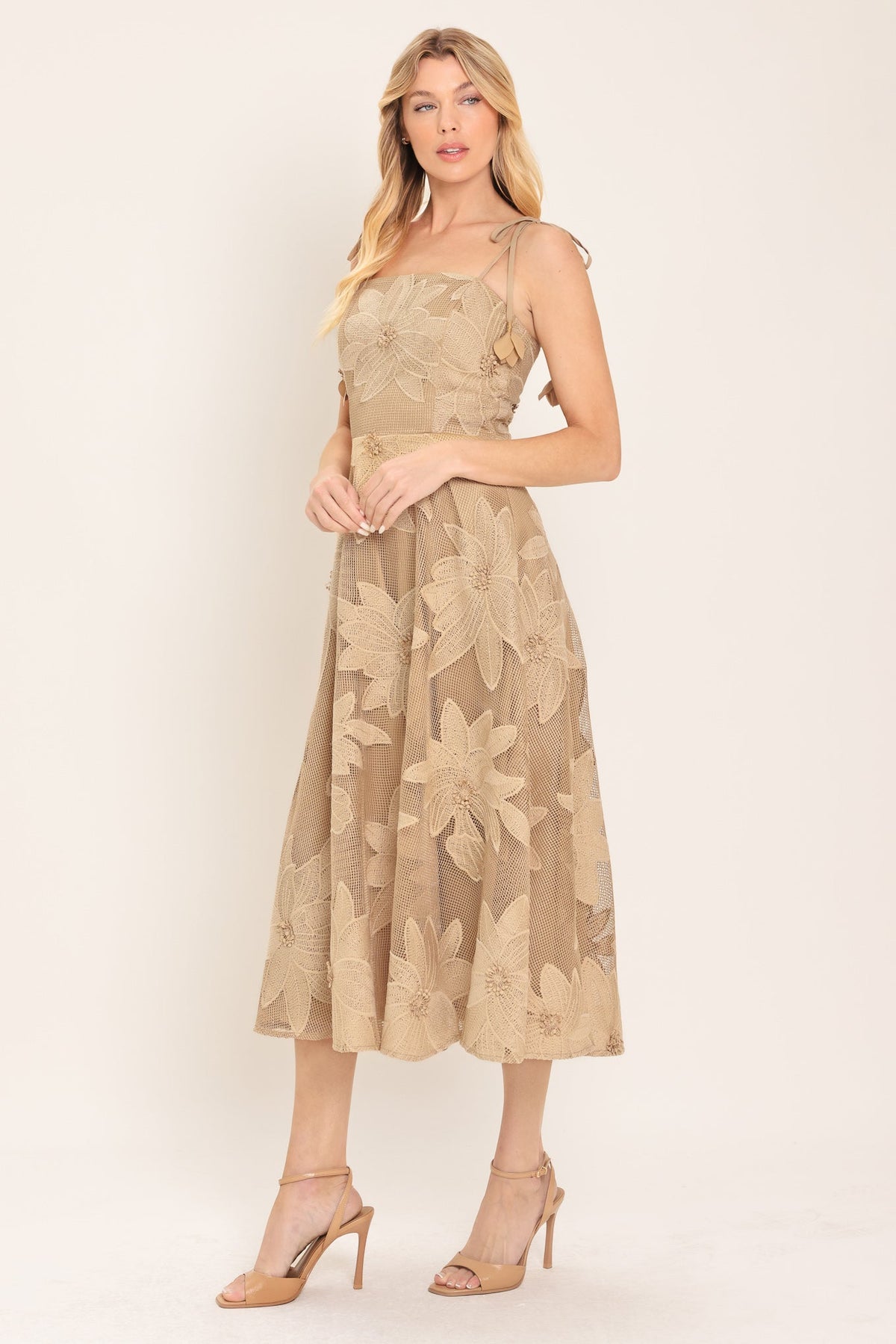 Flying Tomato TAN DRESSES