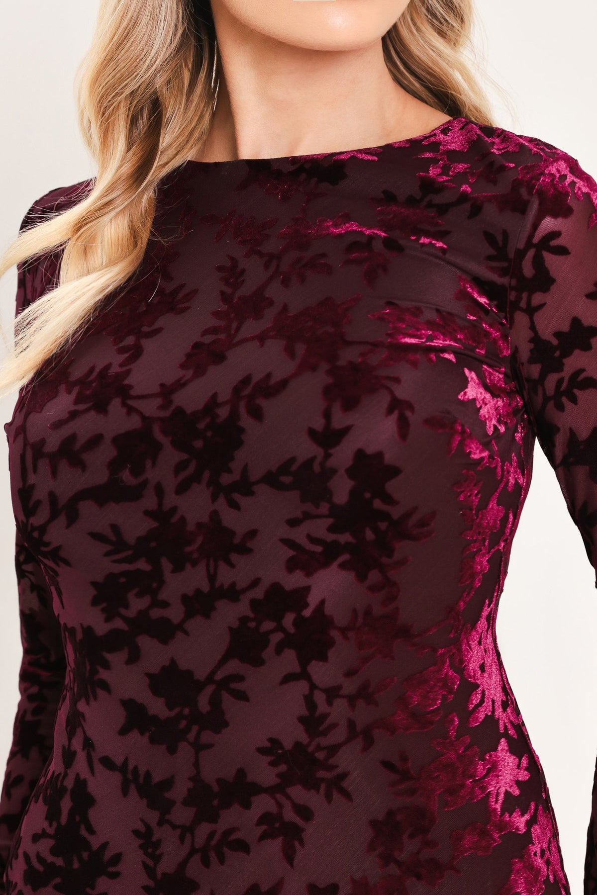 Flying Tomato BURGUNDY DRESSES