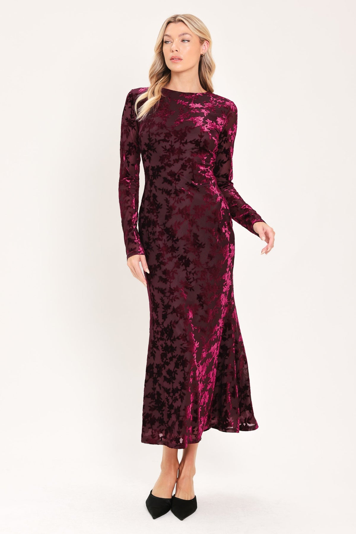 Flying Tomato BURGUNDY DRESSES