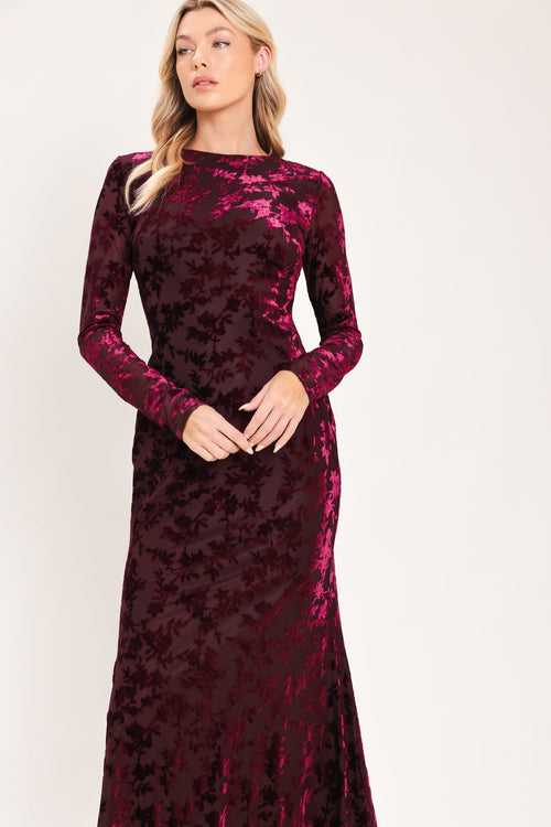 Flying Tomato BURGUNDY DRESSES