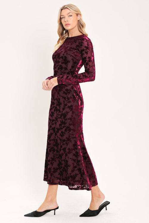 Flying Tomato BURGUNDY DRESSES