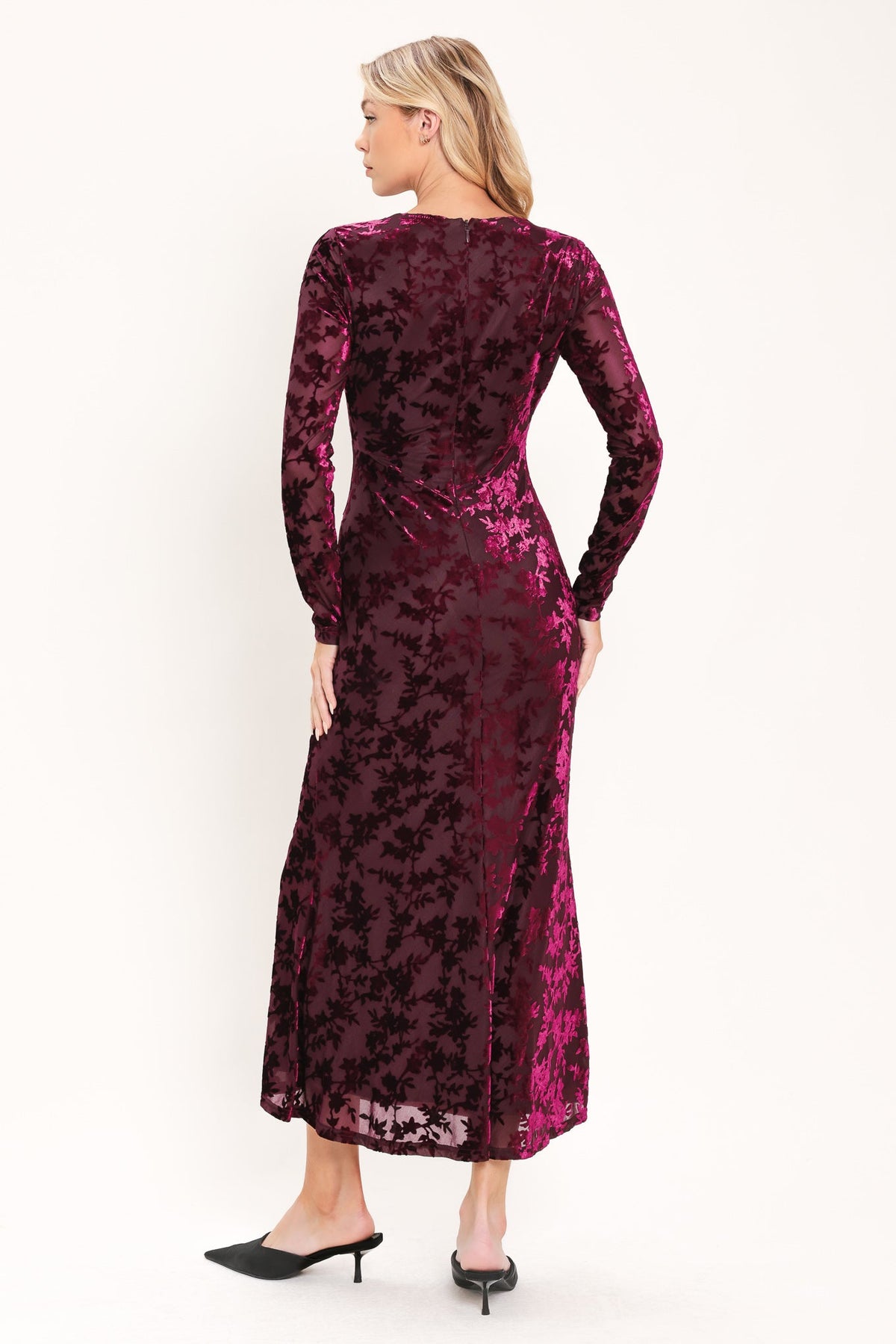 Flying Tomato BURGUNDY DRESSES