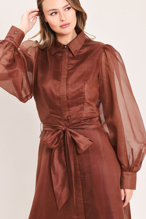 Flying Tomato BROWN DRESSES