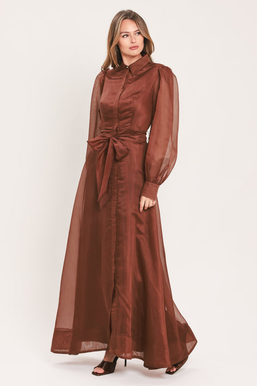 Flying Tomato BROWN DRESSES