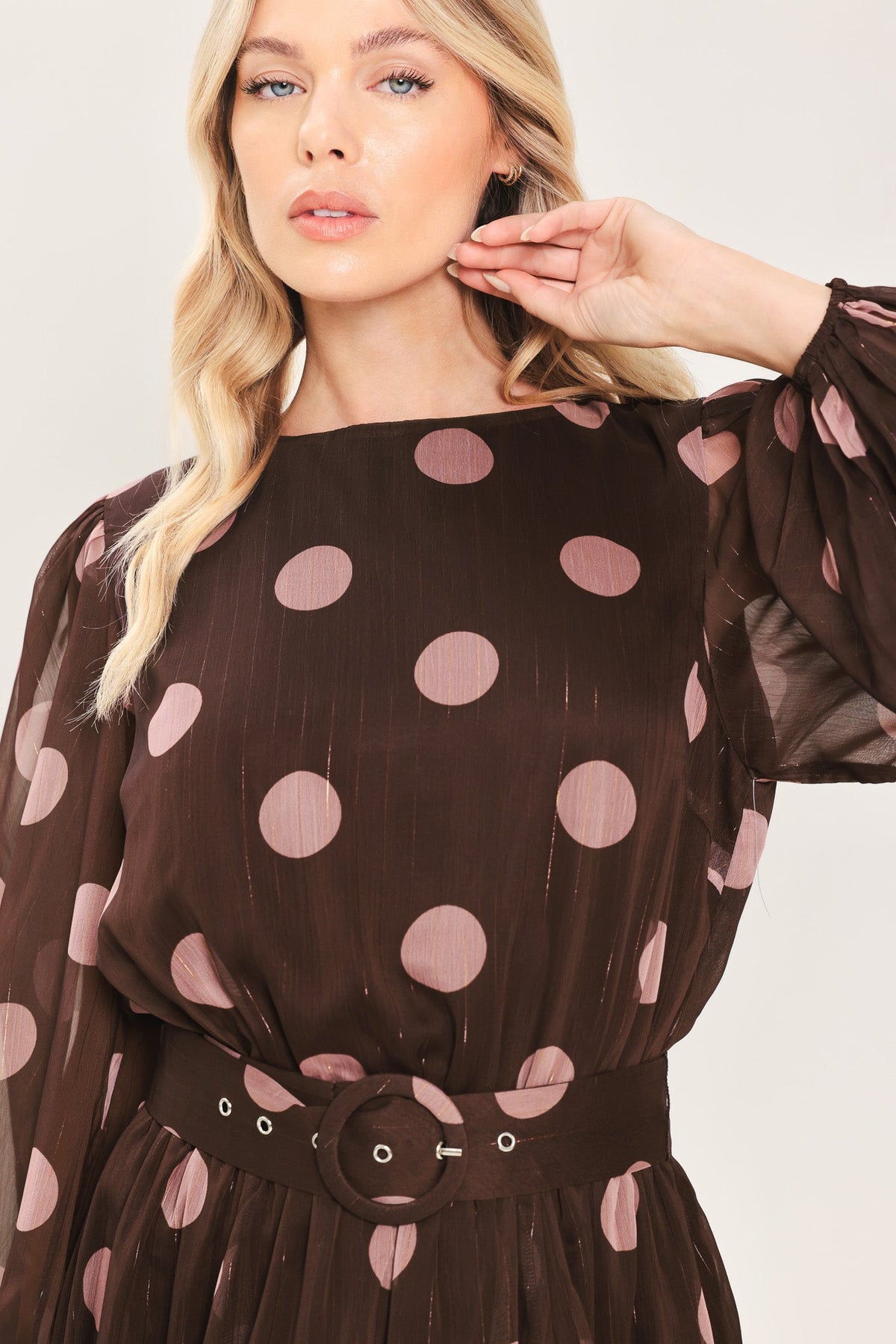 Flying Tomato BROWN MAUVE DRESSES