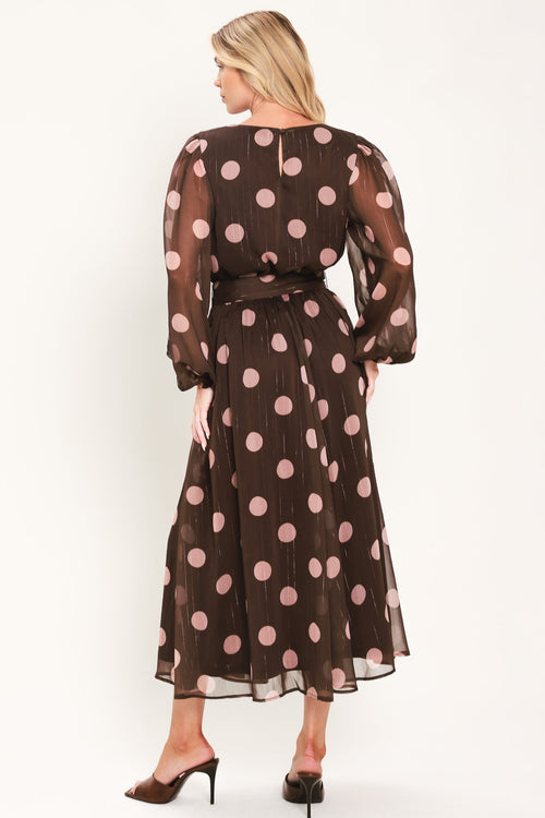 Flying Tomato BROWN MAUVE DRESSES