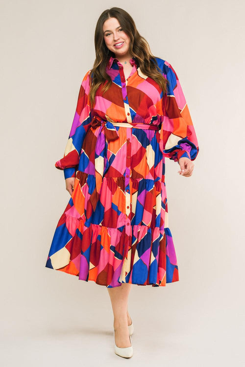 Flying Tomato FUCHSIA BLUE DRESSES