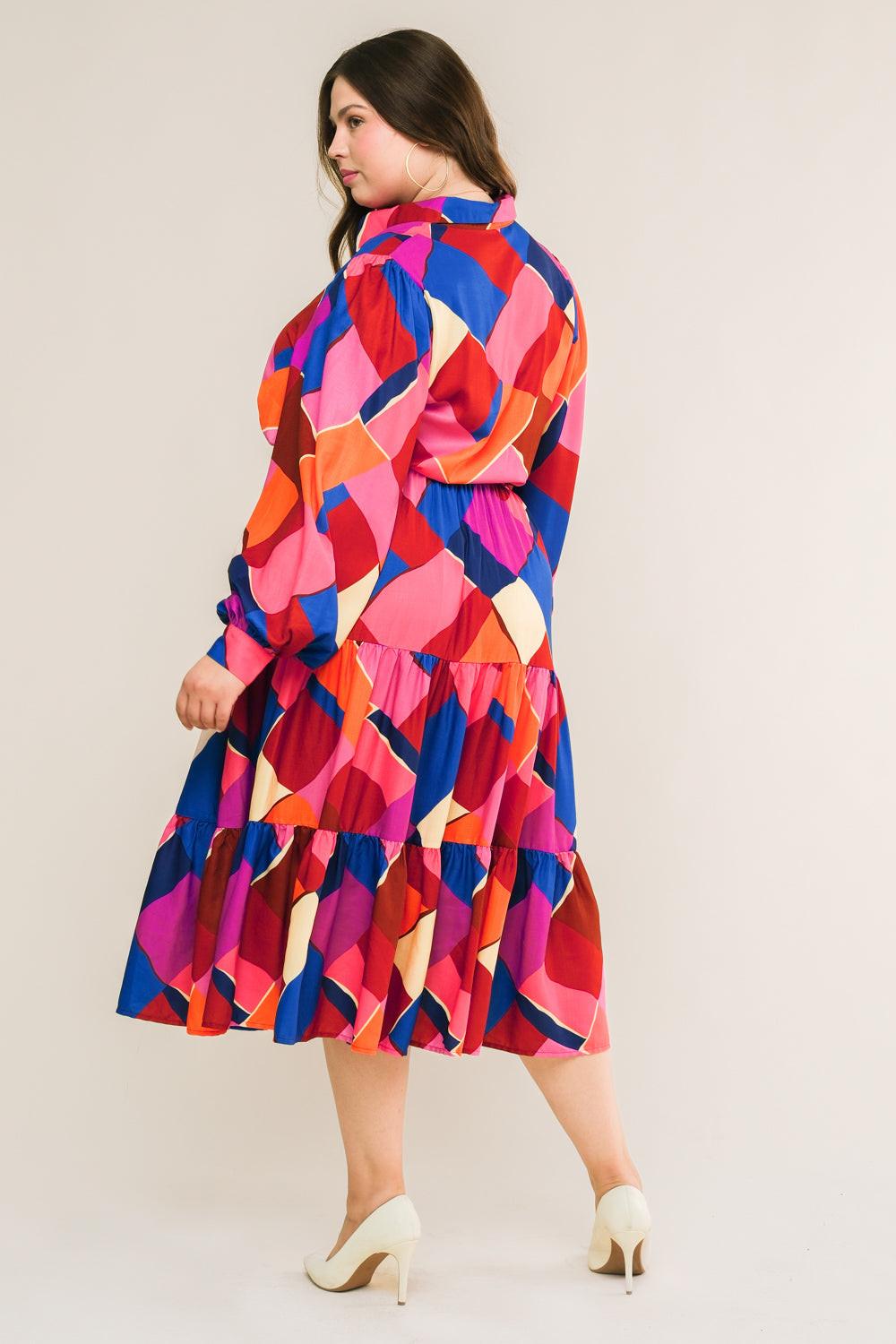 Flying Tomato FUCHSIA BLUE DRESSES