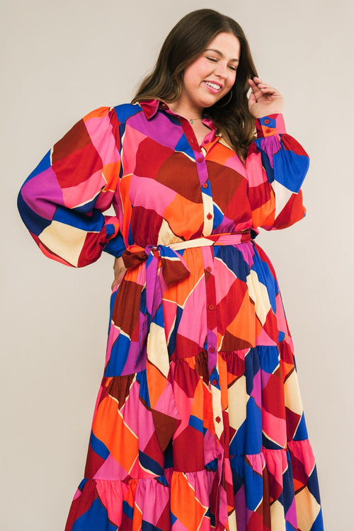 Flying Tomato FUCHSIA BLUE DRESSES