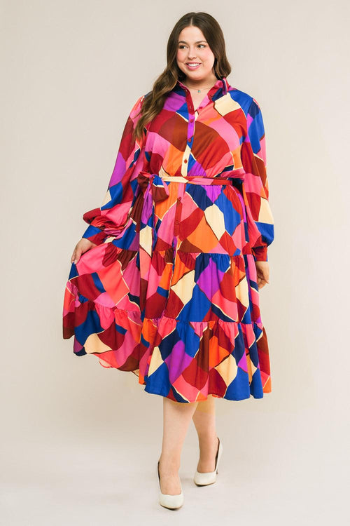 Flying Tomato FUCHSIA BLUE DRESSES