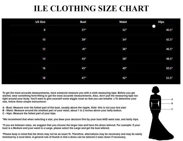 ILE Clothing Size Chart