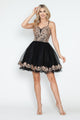 Sequin Short Tulle Homecoming Dress with Spaghetti Straps By Lenovia 8238